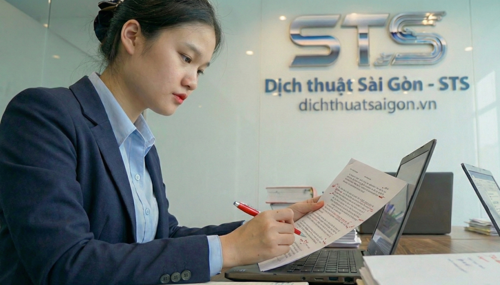 Chuyên gia hiệu đính bản dịch tại STS