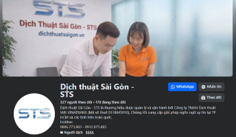 Fan Page Dịch Thuật Sài Gòn